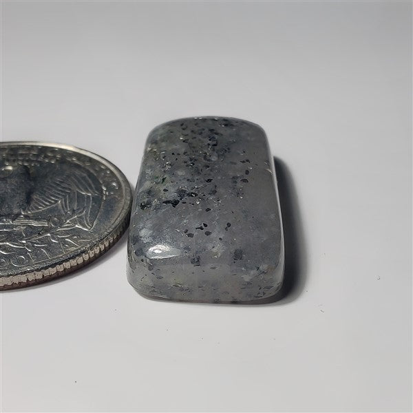 Mid Night Quartz gemstone cabochon - natural crystal healing stone for jewelry making by SemiPreciousCabs