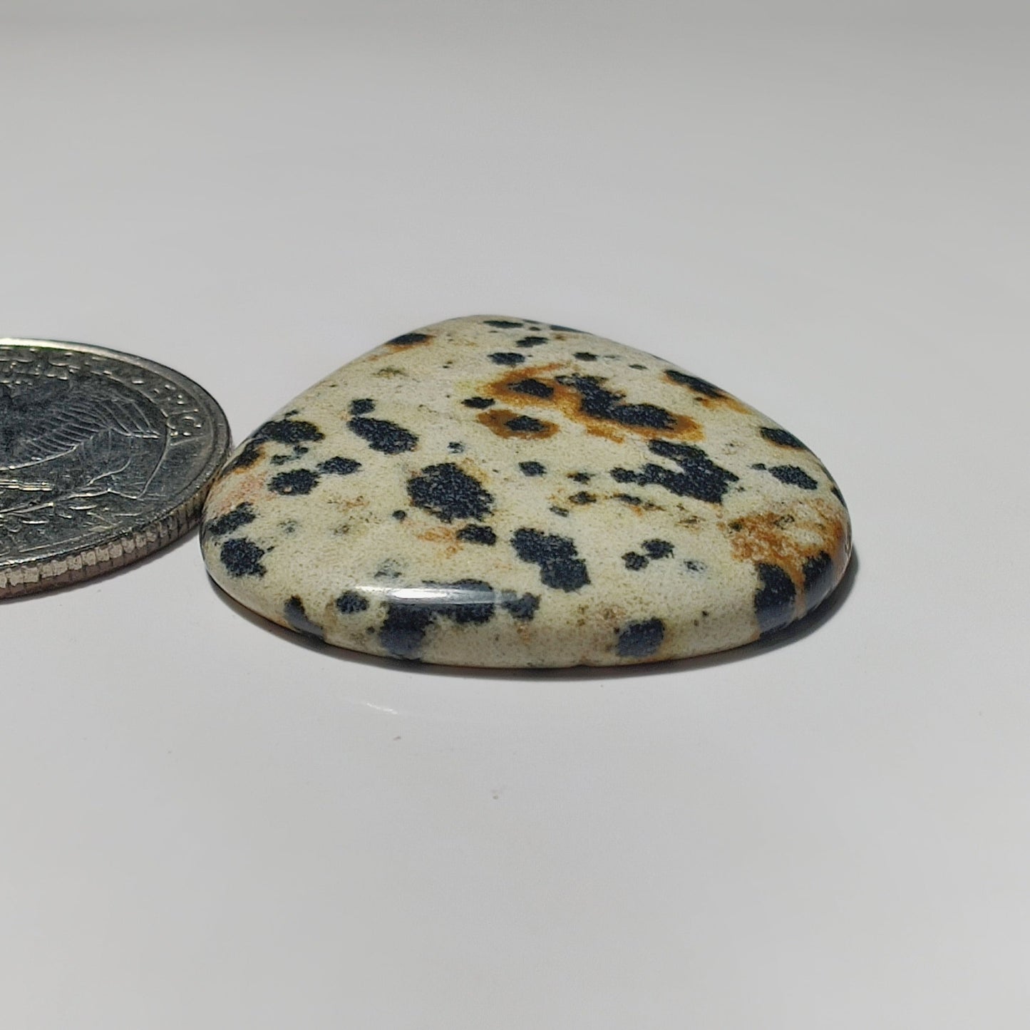Dalamantion Jasper gemstone cabochon - natural crystal healing stone for jewelry making by SemiPreciousCabs
