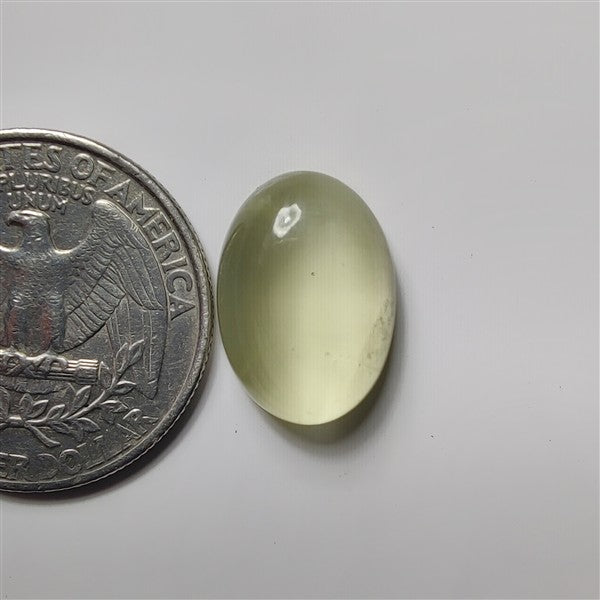 Lemon Quartz gemstone cabochon - natural crystal healing stone for jewelry making by SemiPreciousCabs