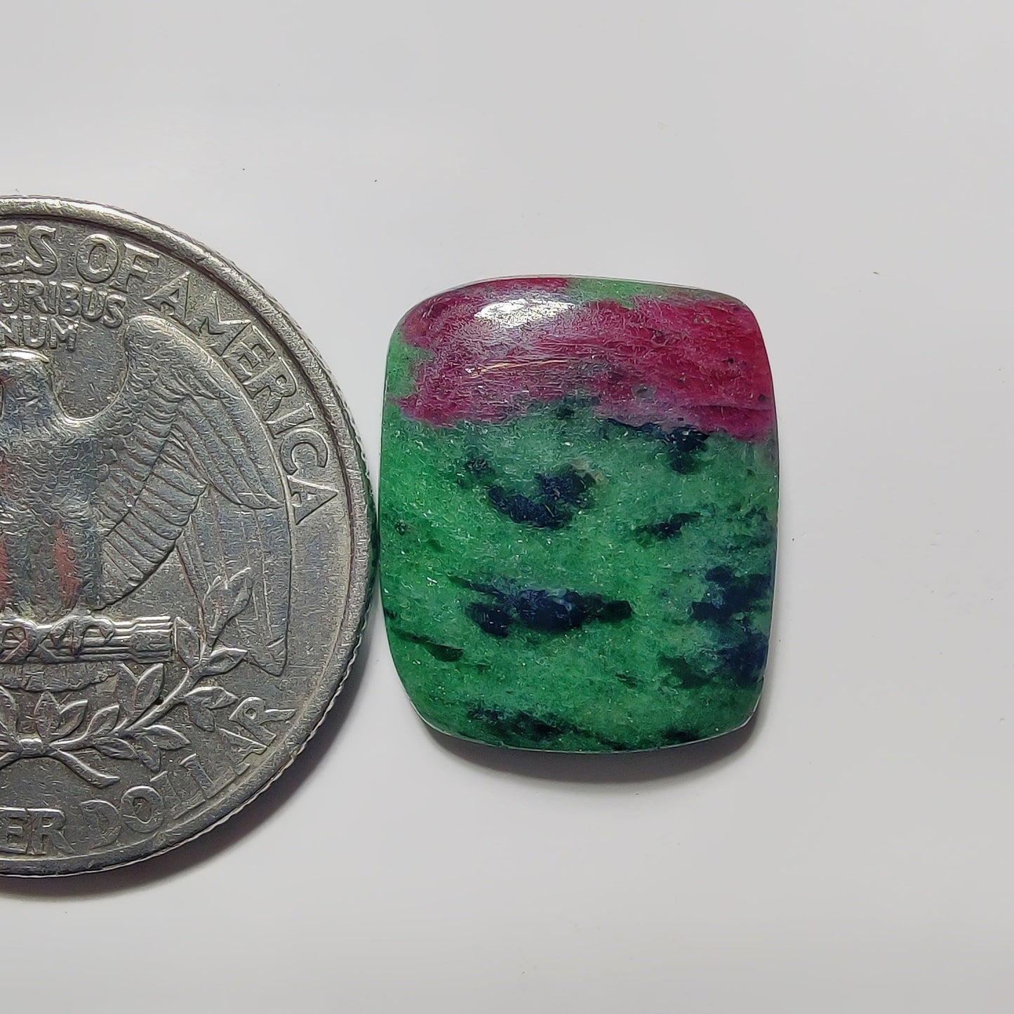 Ruby Zoisite gemstone cabochon - natural crystal healing stone for jewelry making by SemiPreciousCabs