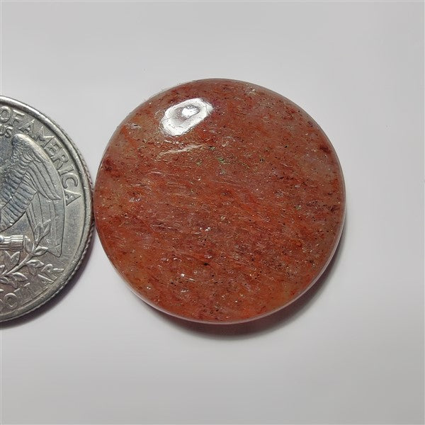 Strawberry Quartz gemstone cabochon - natural crystal healing stone for jewelry making by SemiPreciousCabs