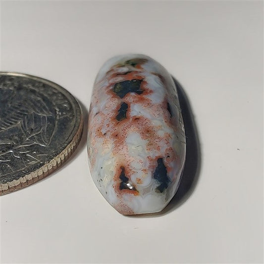 Ocean Jasper gemstone cabochon - natural crystal healing stone for jewelry making by SemiPreciousCabs