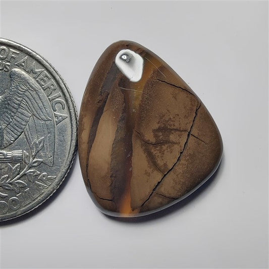 Chocolate Jasper gemstone cabochon - natural crystal healing stone for jewelry making by SemiPreciousCabs