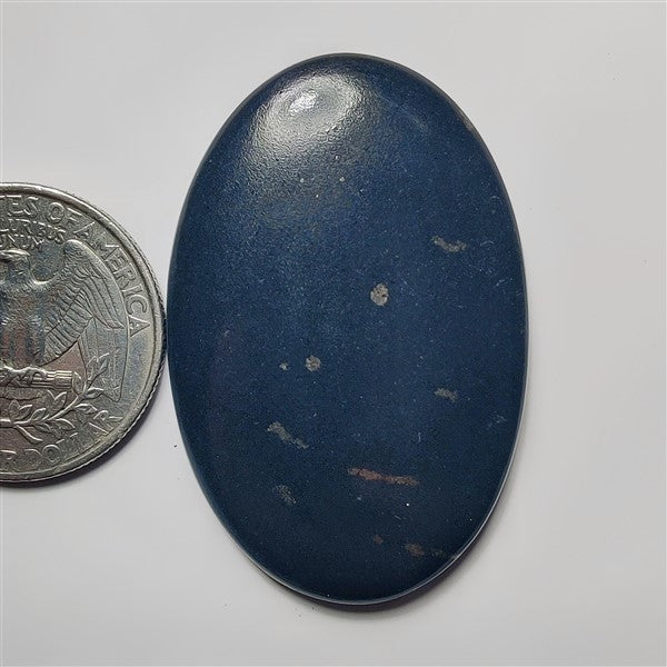 Black Dot Agate gemstone cabochon - natural crystal healing stone for jewelry making by SemiPreciousCabs