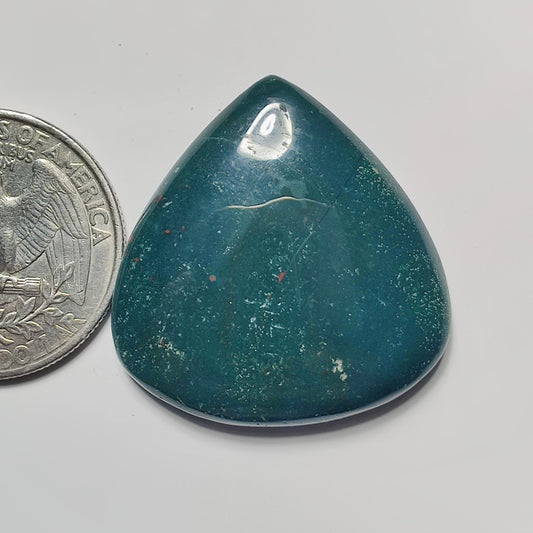 Blood Stone gemstone cabochon - natural crystal healing stone for jewelry making by SemiPreciousCabs
