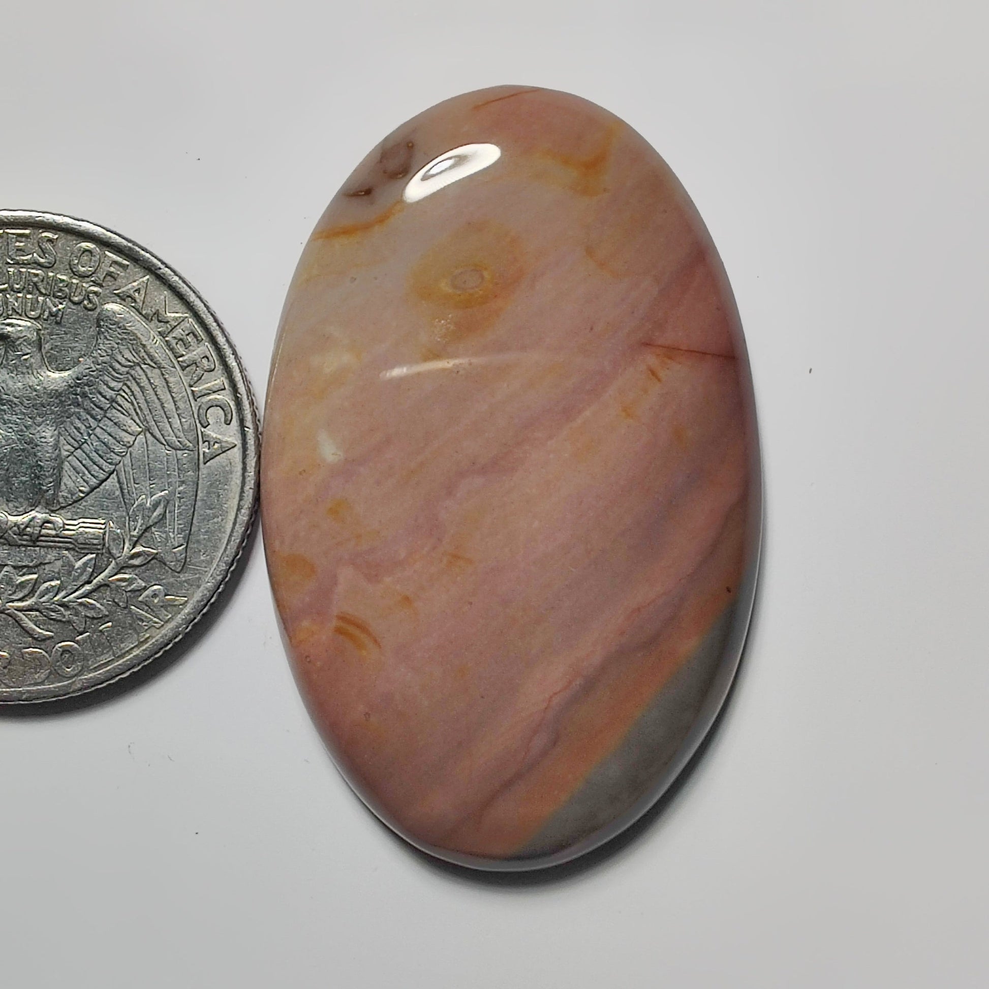 Polychrome Jasper gemstone cabochon - natural crystal healing stone for jewelry making by SemiPreciousCabs