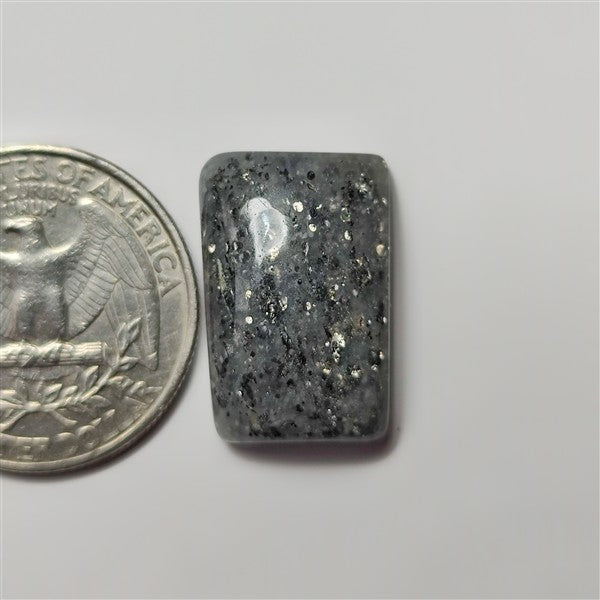 Mid Night Quartz gemstone cabochon - natural crystal healing stone for jewelry making by SemiPreciousCabs