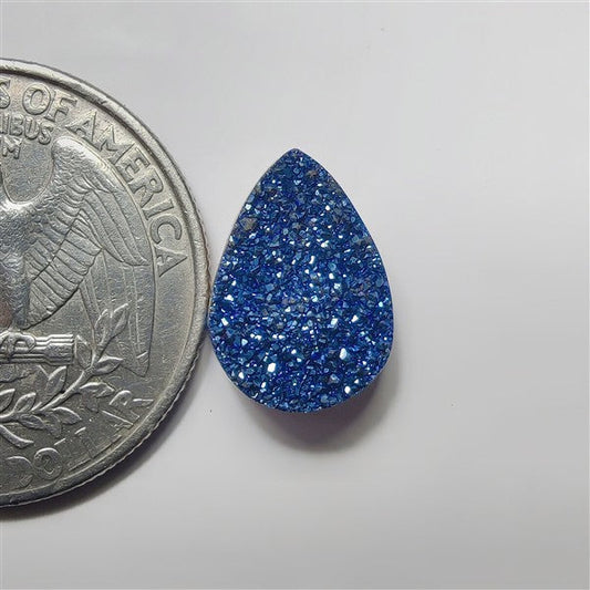 Titanium Dyed Druzy gemstone cabochon - natural crystal healing stone for jewelry making by SemiPreciousCabs