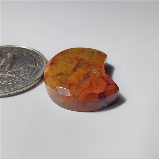 Ocean Jasper Moon gemstone cabochon - natural crystal healing stone for jewelry making by SemiPreciousCabs