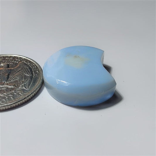 Blue Opal Moon gemstone cabochon - natural crystal healing stone for jewelry making by SemiPreciousCabs