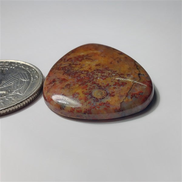 Plum Root Agate gemstone cabochon - natural crystal healing stone for jewelry making by SemiPreciousCabs