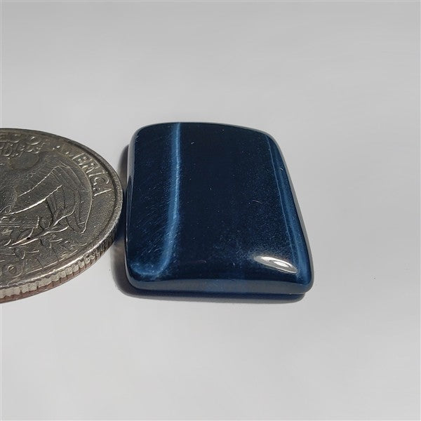 Blue Tiger Eye gemstone cabochon - natural crystal healing stone for jewelry making by SemiPreciousCabs