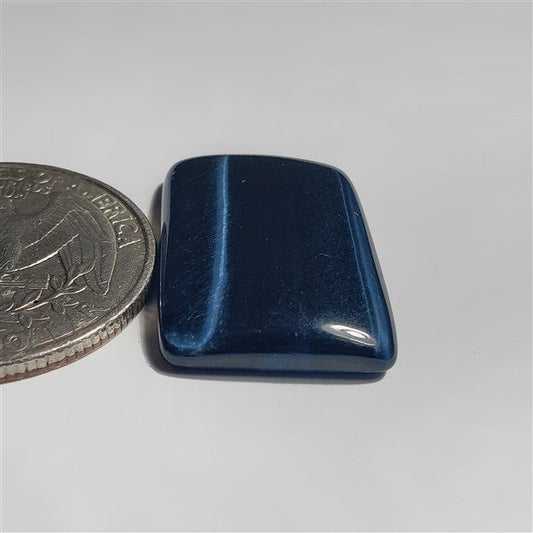 Blue Tiger Eye gemstone cabochon - natural crystal healing stone for jewelry making by SemiPreciousCabs