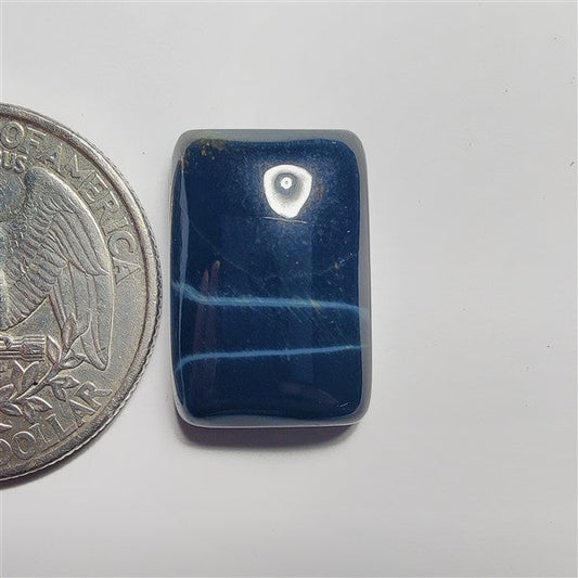 Blue Tiger Eye gemstone cabochon - natural crystal healing stone for jewelry making by SemiPreciousCabs