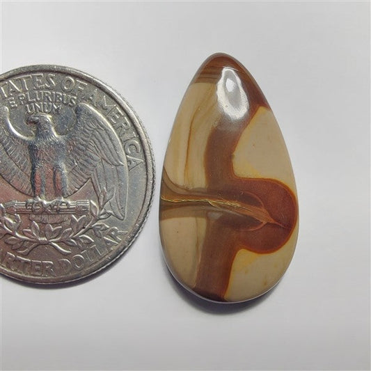 Brecciated Mookaite gemstone cabochon - natural crystal healing stone for jewelry making by SemiPreciousCabs