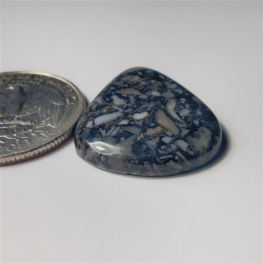 Orthoceras gemstone cabochon - natural crystal healing stone for jewelry making by SemiPreciousCabs