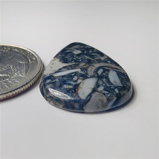 Orthoceras gemstone cabochon - natural crystal healing stone for jewelry making by SemiPreciousCabs