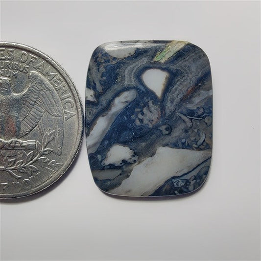 Orthoceras gemstone cabochon - natural crystal healing stone for jewelry making by SemiPreciousCabs