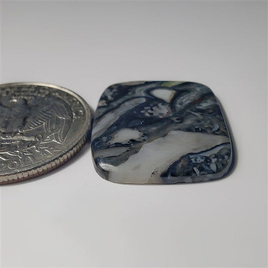 Orthoceras gemstone cabochon - natural crystal healing stone for jewelry making by SemiPreciousCabs