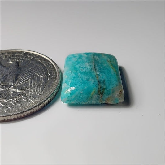 Amazonite gemstone cabochon - natural crystal healing stone for jewelry making by SemiPreciousCabs
