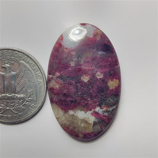 Ruby Fall gemstone cabochon - natural crystal healing stone for jewelry making by SemiPreciousCabs