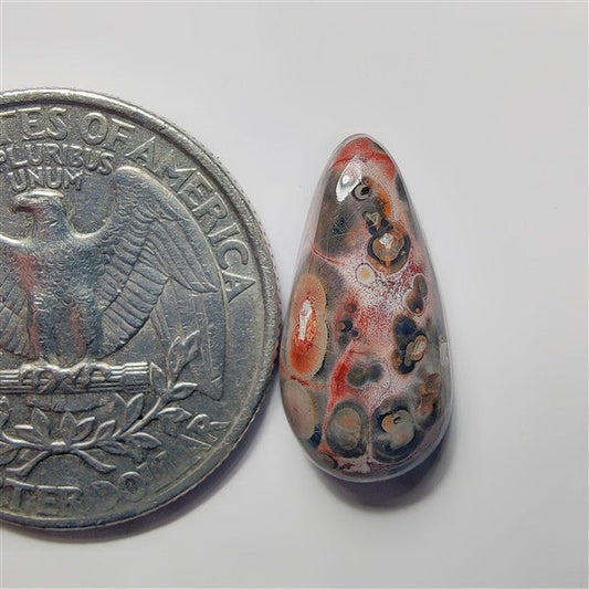 Leopard Skin Jasper gemstone cabochon - natural crystal healing stone for jewelry making by SemiPreciousCabs