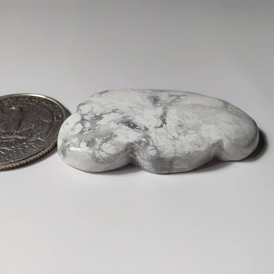 Howlite Cloud gemstone cabochon - natural crystal healing stone for jewelry making by SemiPreciousCabs