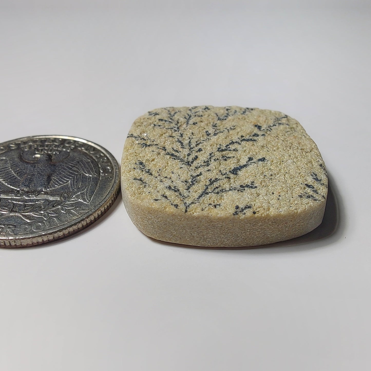 Psilomelane Dendritic Agate gemstone cabochon - natural crystal healing stone for jewelry making by SemiPreciousCabs