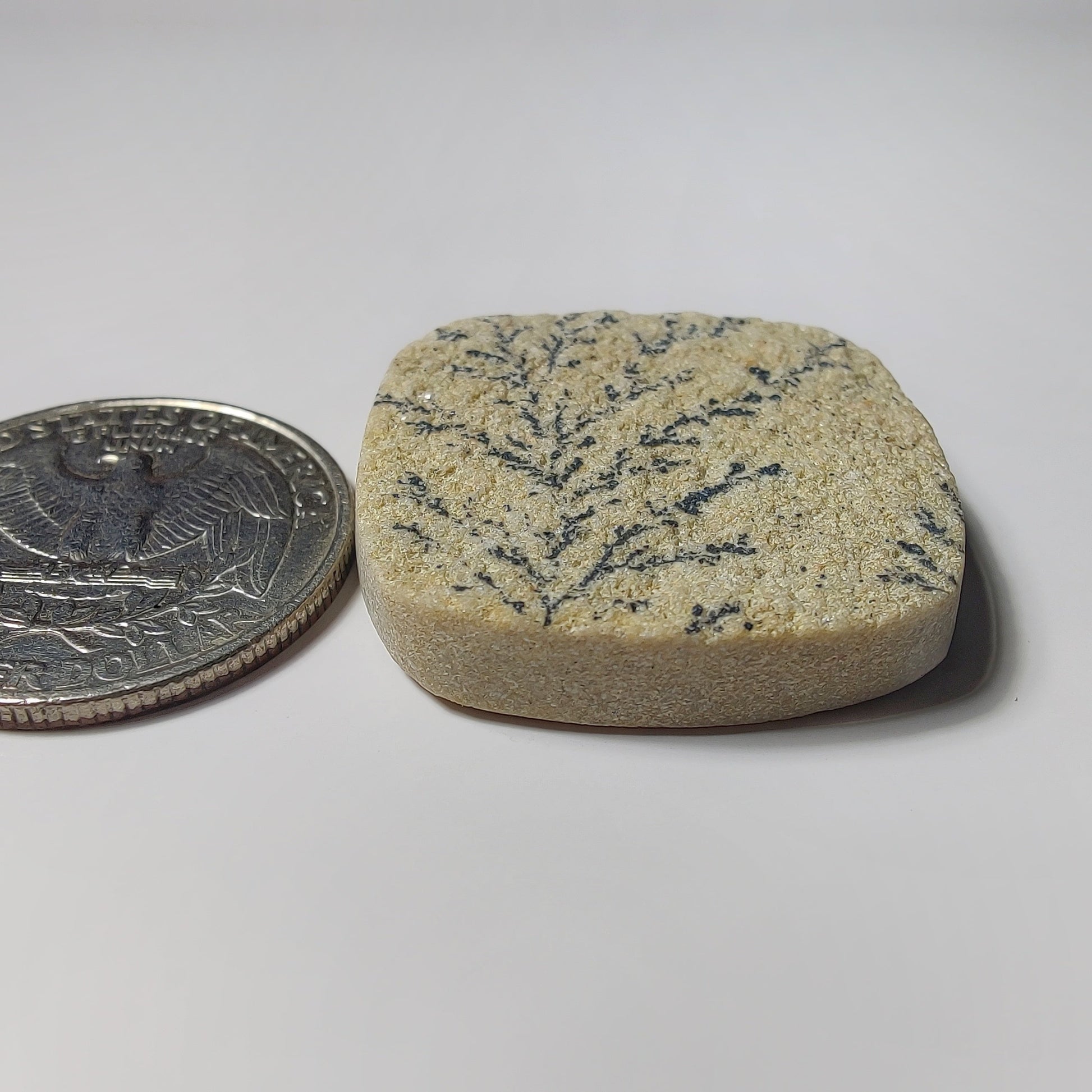 Psilomelane Dendritic Agate gemstone cabochon - natural crystal healing stone for jewelry making by SemiPreciousCabs