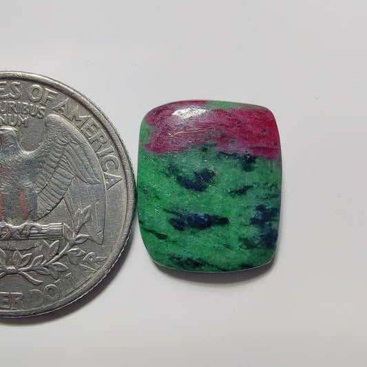 Ruby Zoisite gemstone cabochon - natural crystal healing stone for jewelry making by SemiPreciousCabs